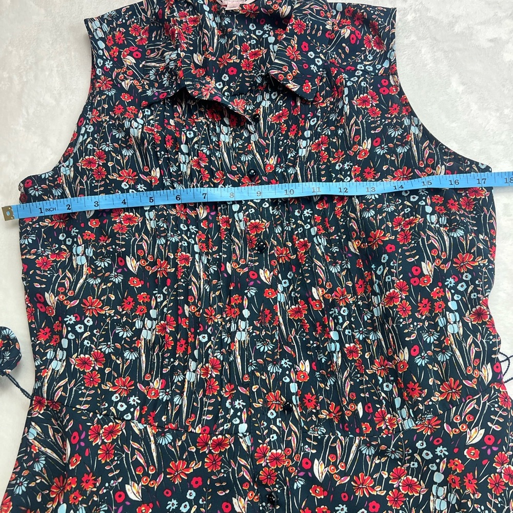 Nanette Lepore Red and Blue Floral Maxi Dress - Picture 3 of 5